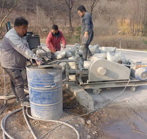 鲁山路面下沉注浆